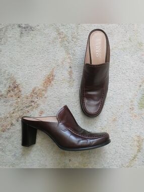 Vintage Leather Mules